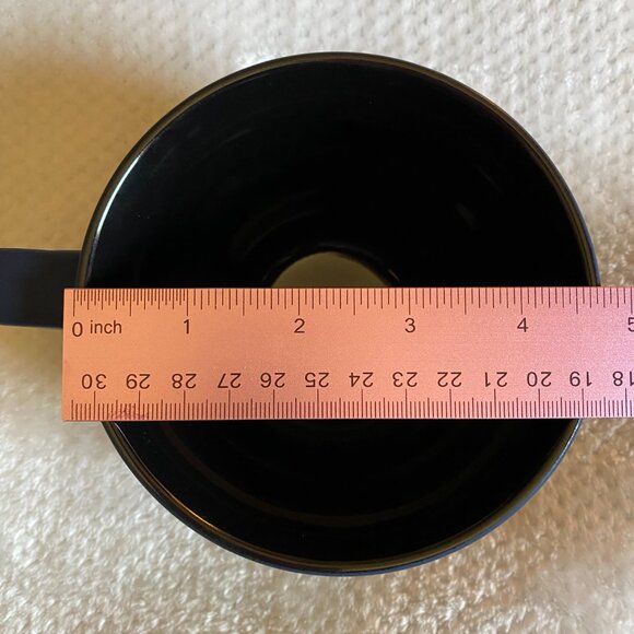 Stay Wild Moon Child Third Eye Matte Navy Blue Wide 18oz Cappuccino Coffee Mug - Picture 6 of 10